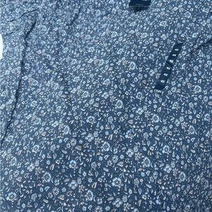 Chaps Blue Casual Button Down Shirt